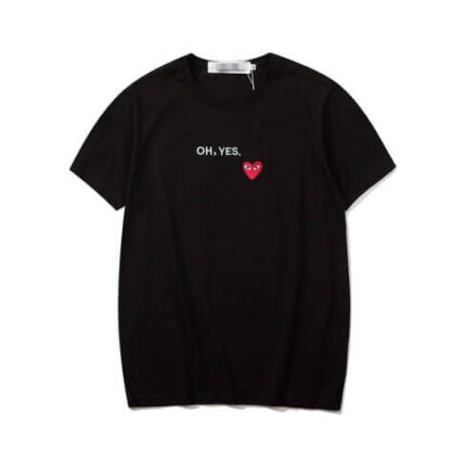 Cdg Oh Yes Black Tee Shirt