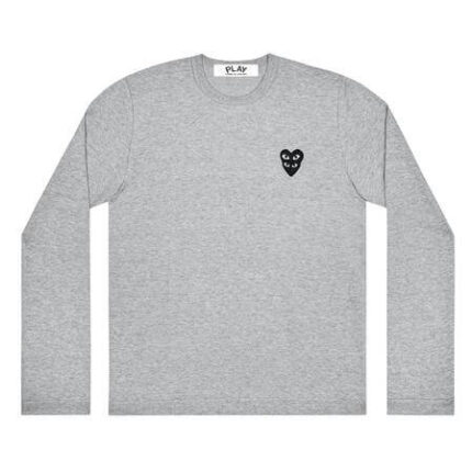 Play Comme des Garçons Double Eye Black Heart Longsleeve (Grey)