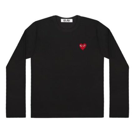 Red Play Comme des Garçons Long Sleeve (Black)